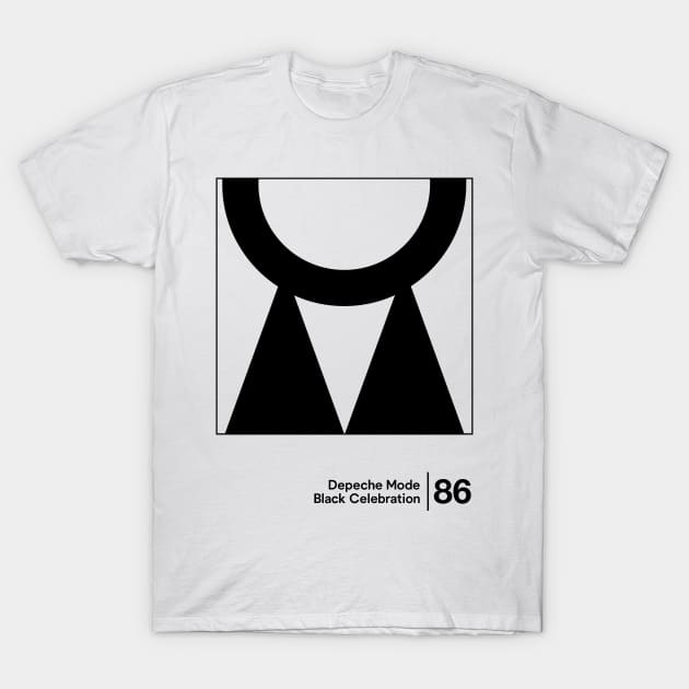 Black Celebration / Minimal Style Graphic Artwork T-Shirt by saudade